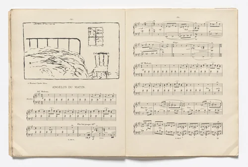 Morning Angelus (L'Angélus du matin) (headpiece, page 34) from Petites scènes familières by Pierre Bonnard, illustrated book, 1893