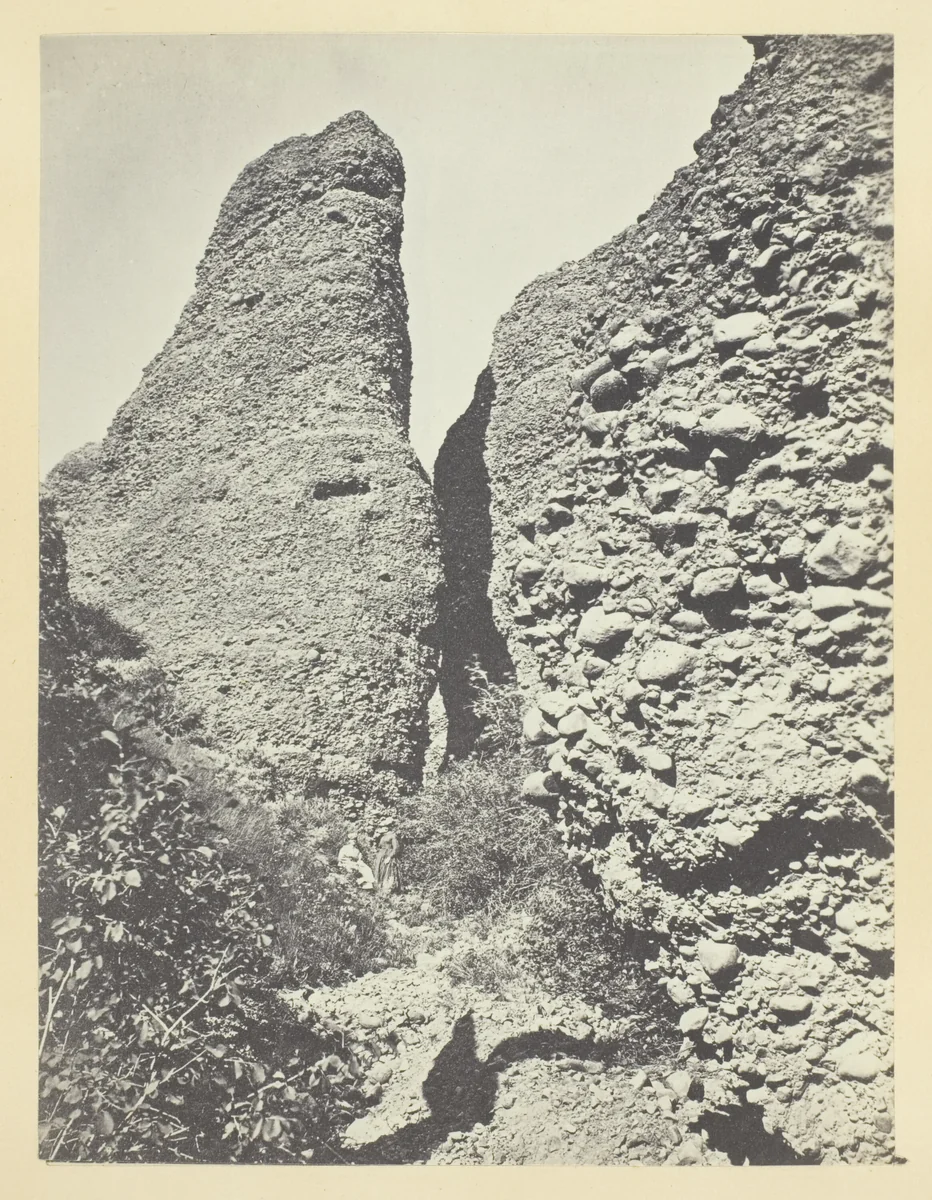Conglomerate Peaks of Echo by Andrew J. Russell, photograph, 1868-1869