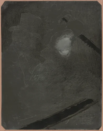 At the Concert by Henri de Toulouse-Lautrec, print, 1896