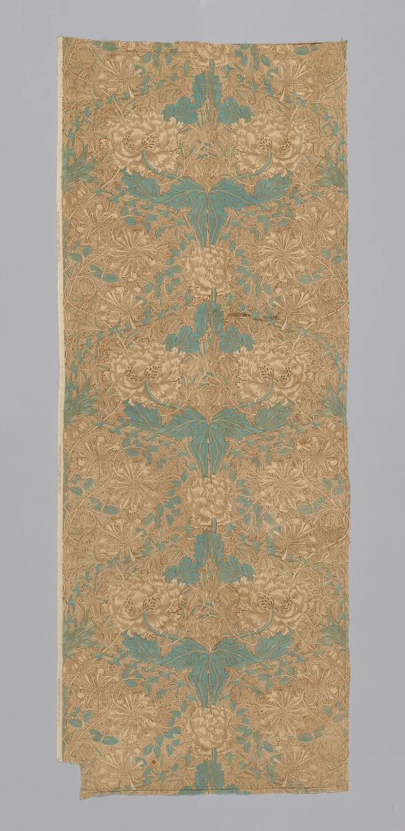 Honeysuckle by William Morris, textile, 1876