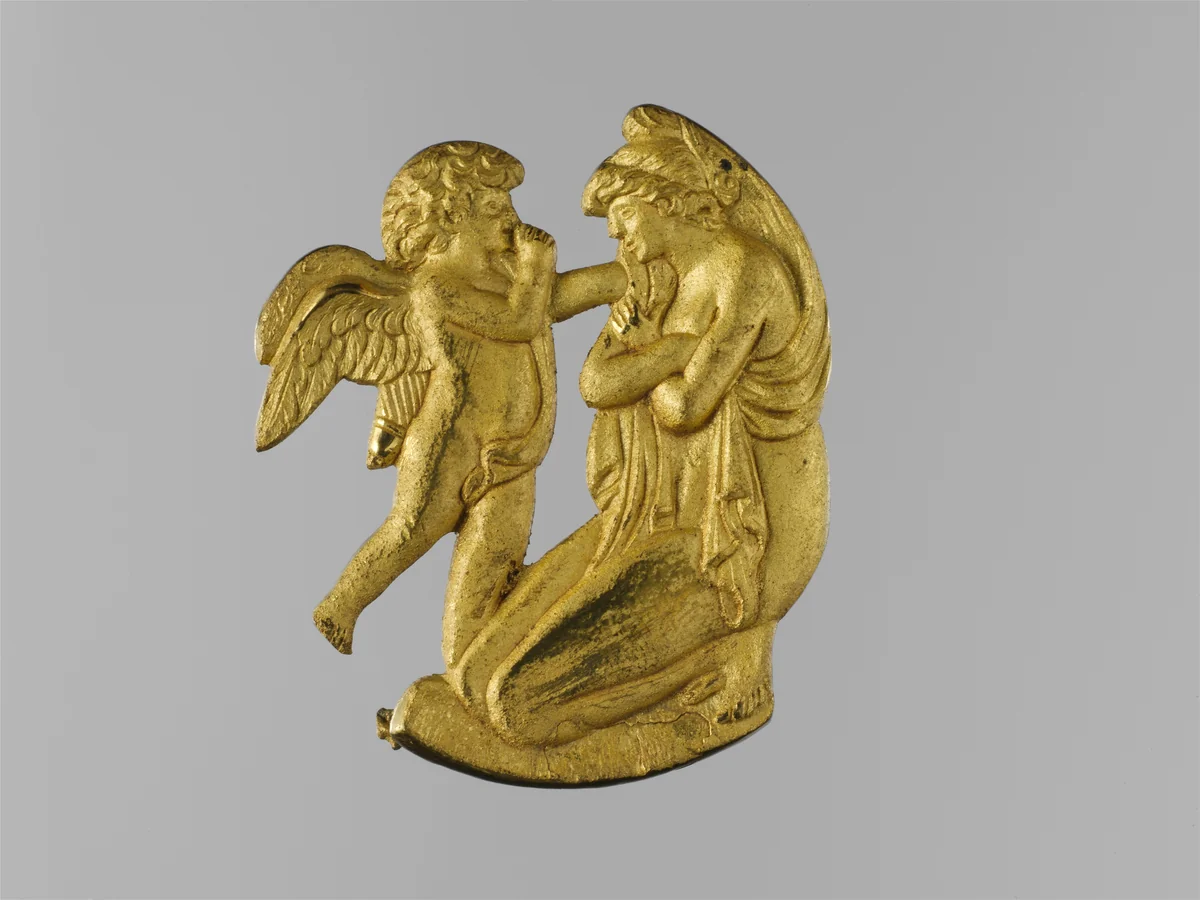 Cupid and Venus Appliqué by Henry Kellam Hancock, artwork, 1805-1835