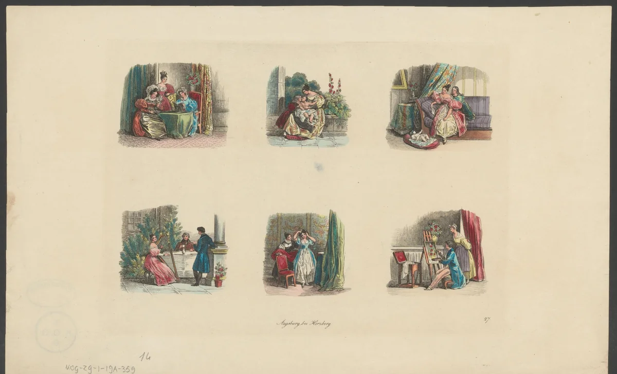 Tijdverdrijf voor gegoede jonge mensen by anonymous, print, 1801-1850