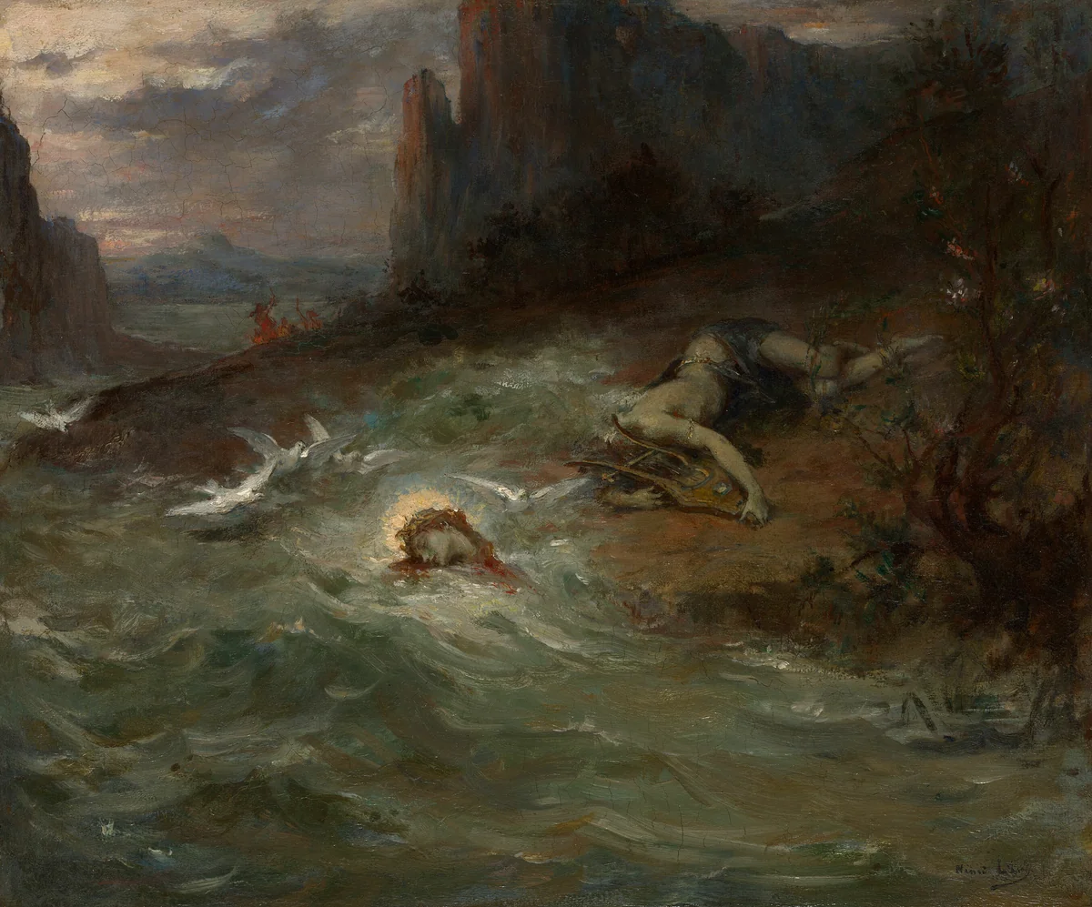 The Death of Orpheus by Henri Leopold Lévy, painting, 1865-1875