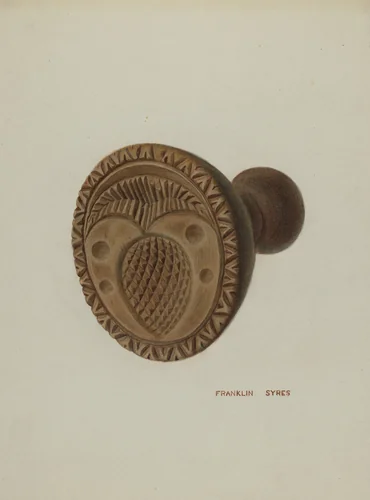 Pa. German Butter Mold by Franklyn Syres, index of american design, 1939