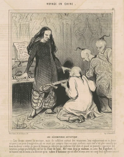 Une récompense artistique by Honoré Daumier, print, 1844
