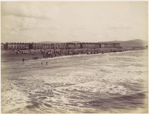 Rhyl, from the Sea by Francis Bedford, photograph, 1870-1879
