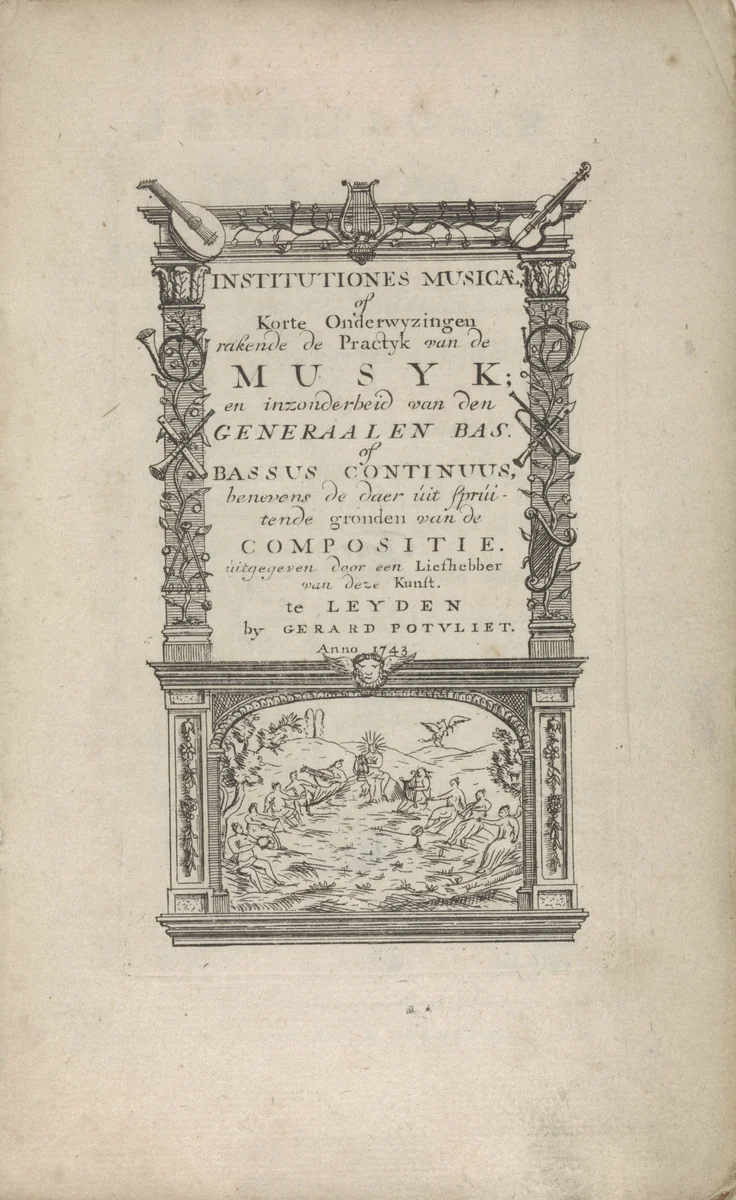 Apollo en de Muzen by anonymous, book, 1743