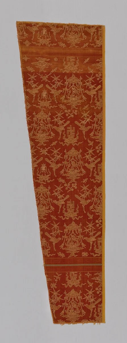 Fragment (Dressing Fabric) by China, textile, 1501-1600