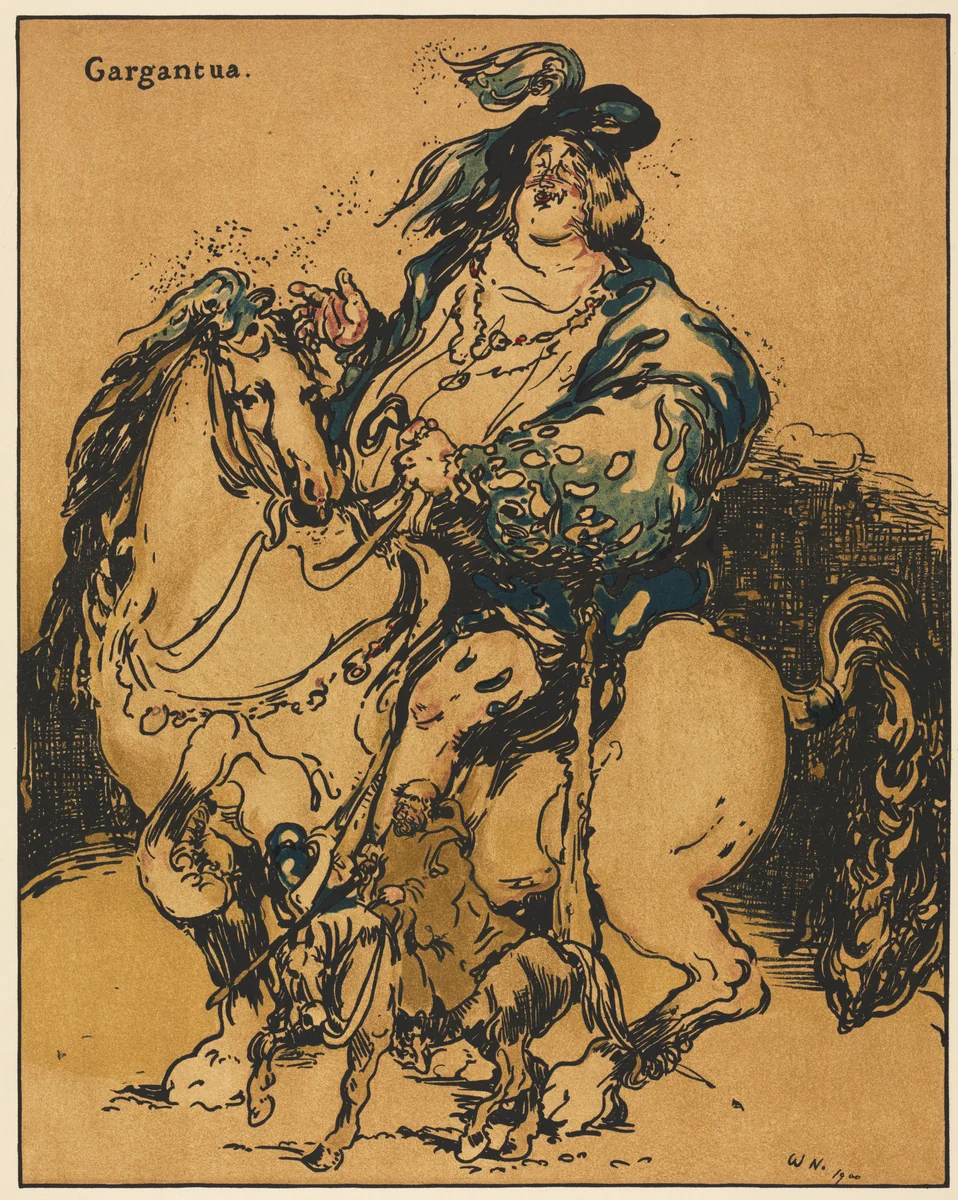 Characters of Romance: Gargantua by William Nicholson, print, 1900