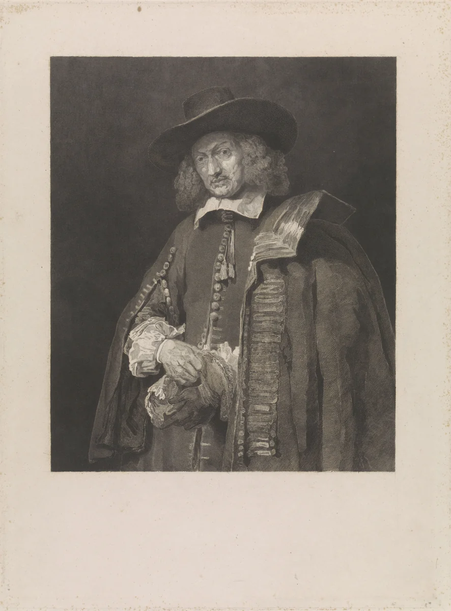 Portret van Jan Six by Johann Wilhelm Kaiser, print, 1823-1853