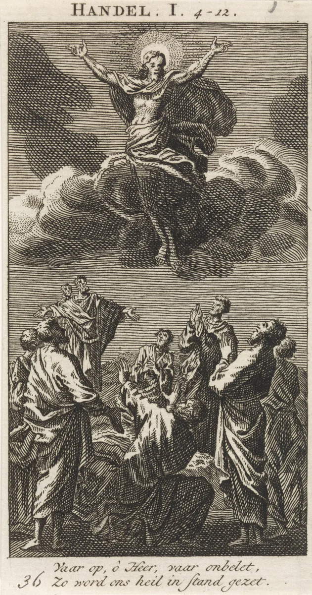 Hemelvaart van Christus by anonymous, print, 1712
