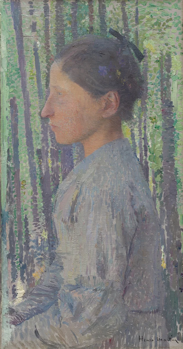 Woman in Profile by Henri Martin, painting, 1880-1899