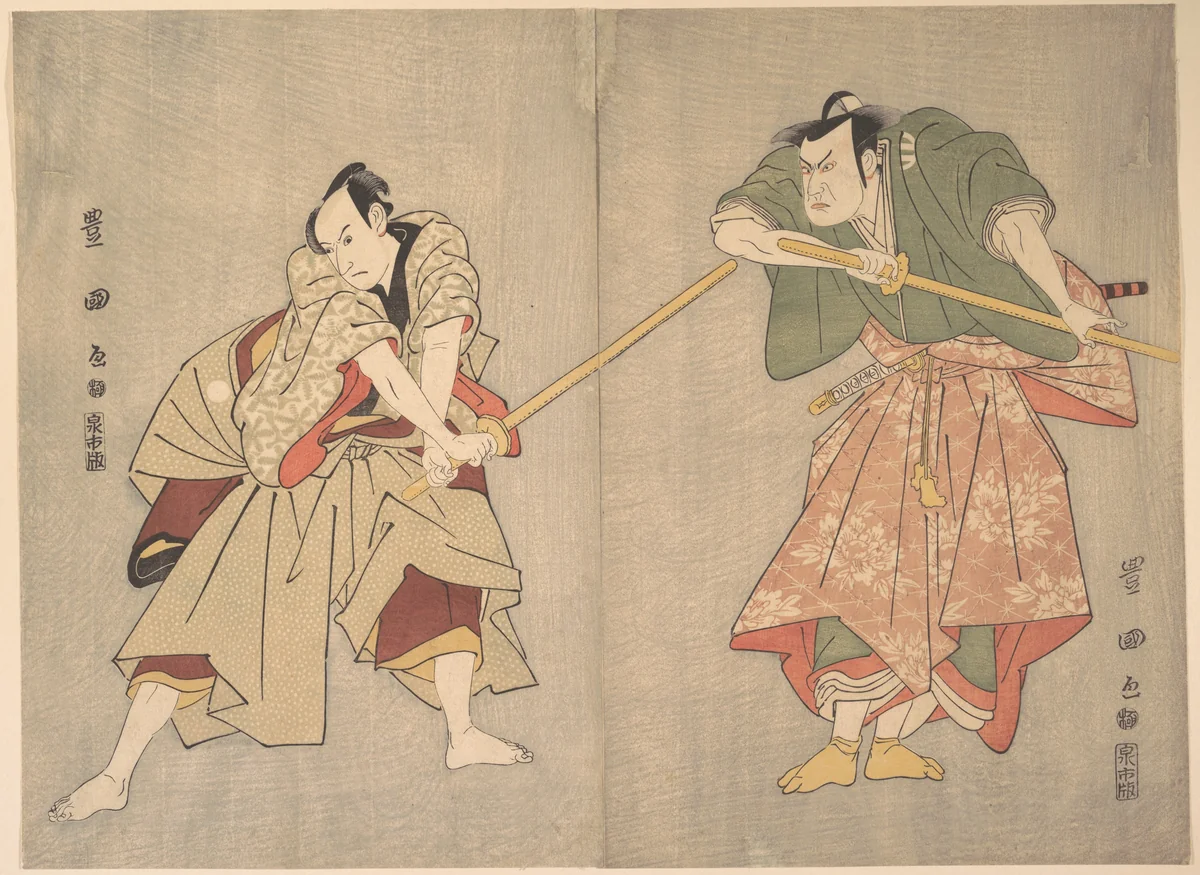 Scene from an Unidentified Drama by Utagawa Toyokuni, print, 1790-1810