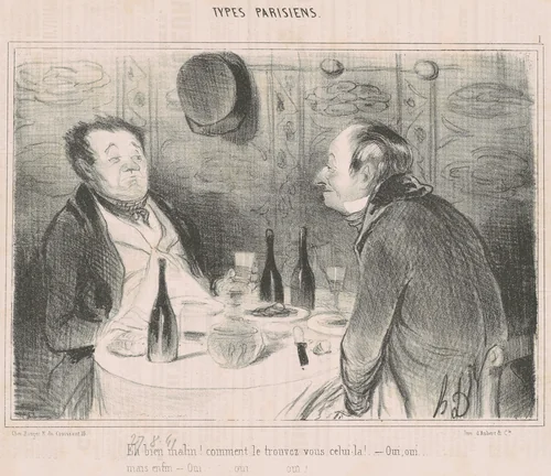 Eh bien Malin! comment le trouvez vous celui-la! by Honoré Daumier, print, 1839