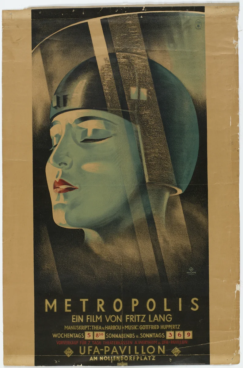 Poster for Metropolis by Werner Graul, design, 1926
