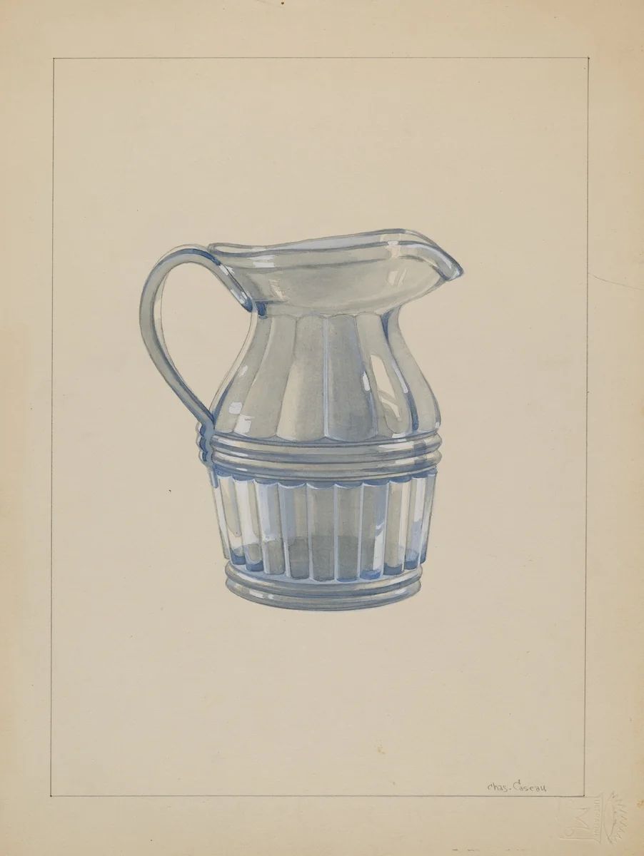 Cream Pitcher by Charles Caseau, index of american design, 1935-1942