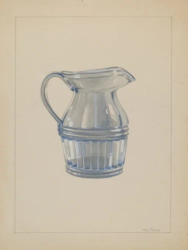 Cream Pitcher by Charles Caseau, index of american design, 1935-1942
