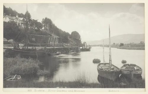 Trefriw-River Conway and Steamer by Francis Bedford, photograph, 1860-1894