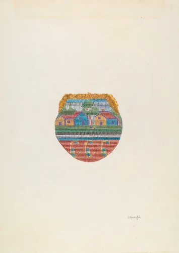 Purse by Cornelius Christoffels, index of american design, 1940