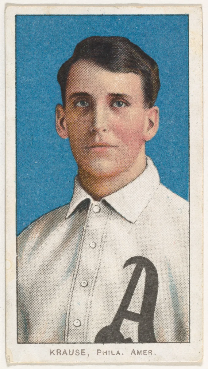 Krause, Philadelphia, American League, from the White Border series (T206) for the American Tobacco Company by American Tobacco Company, print, 1909-1911