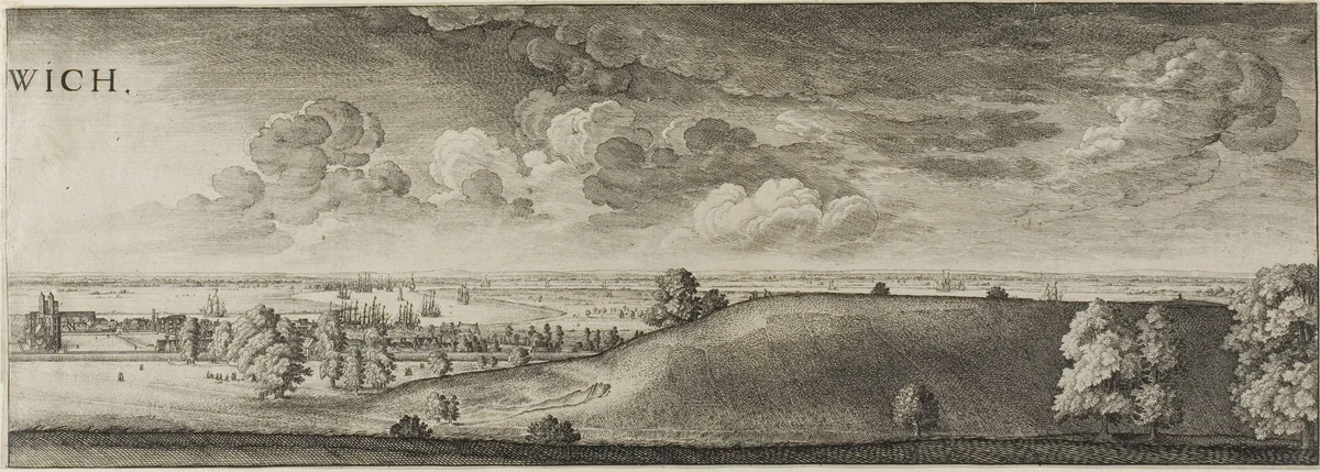 Greenwich by Wenceslaus Hollar, print, 1637