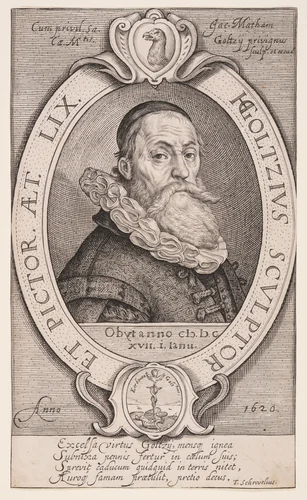 Hendrick Goltzius by Jacob Matham, print, 1618-1620