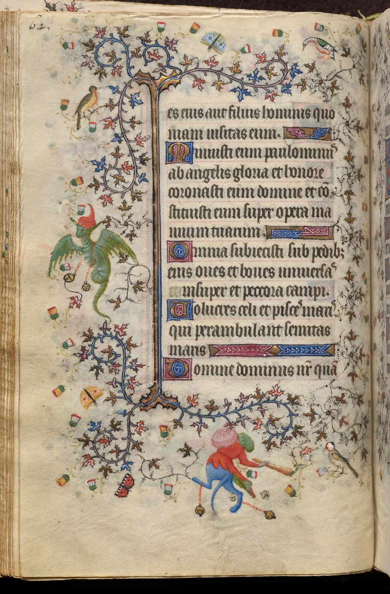 Hours of Charles the Noble, King of Navarre (1361-1425): fol. 32v, Text by Master of the Brussels Initials and Associates, book, 1400-1410