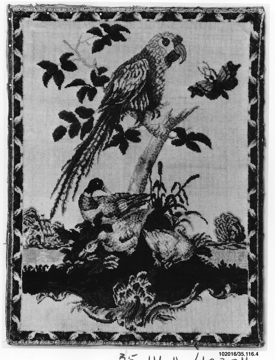Panel by Savonnerie Manufactory, textile, 1730-1760