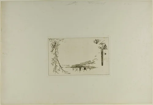 Title Page, from Cahier de six eaux-fortes, vues de Hollande by Johan Barthold Jongkind, print, 1862