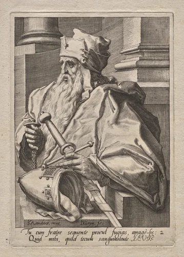 Plate 2: Levi by Jacob de Gheyn II, print, 1584-1594