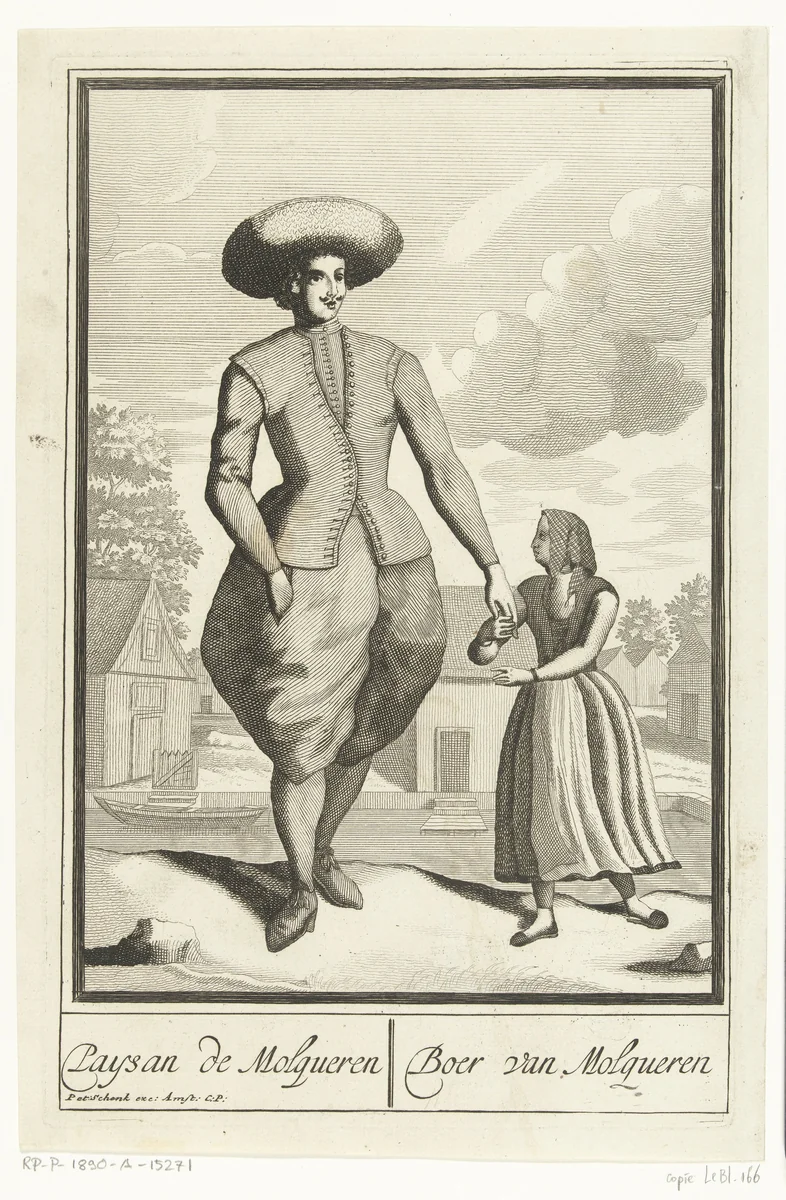 Boer uit Molkwerum by anonymous, print, 1689-1713