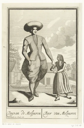 Boer uit Molkwerum by anonymous, print, 1689-1713