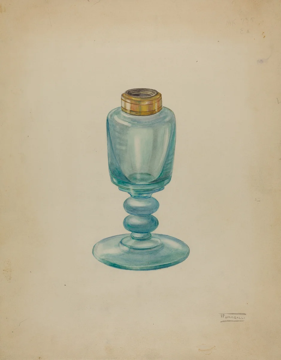 Lamp by Frank Fumagalli, index of american design, 1940