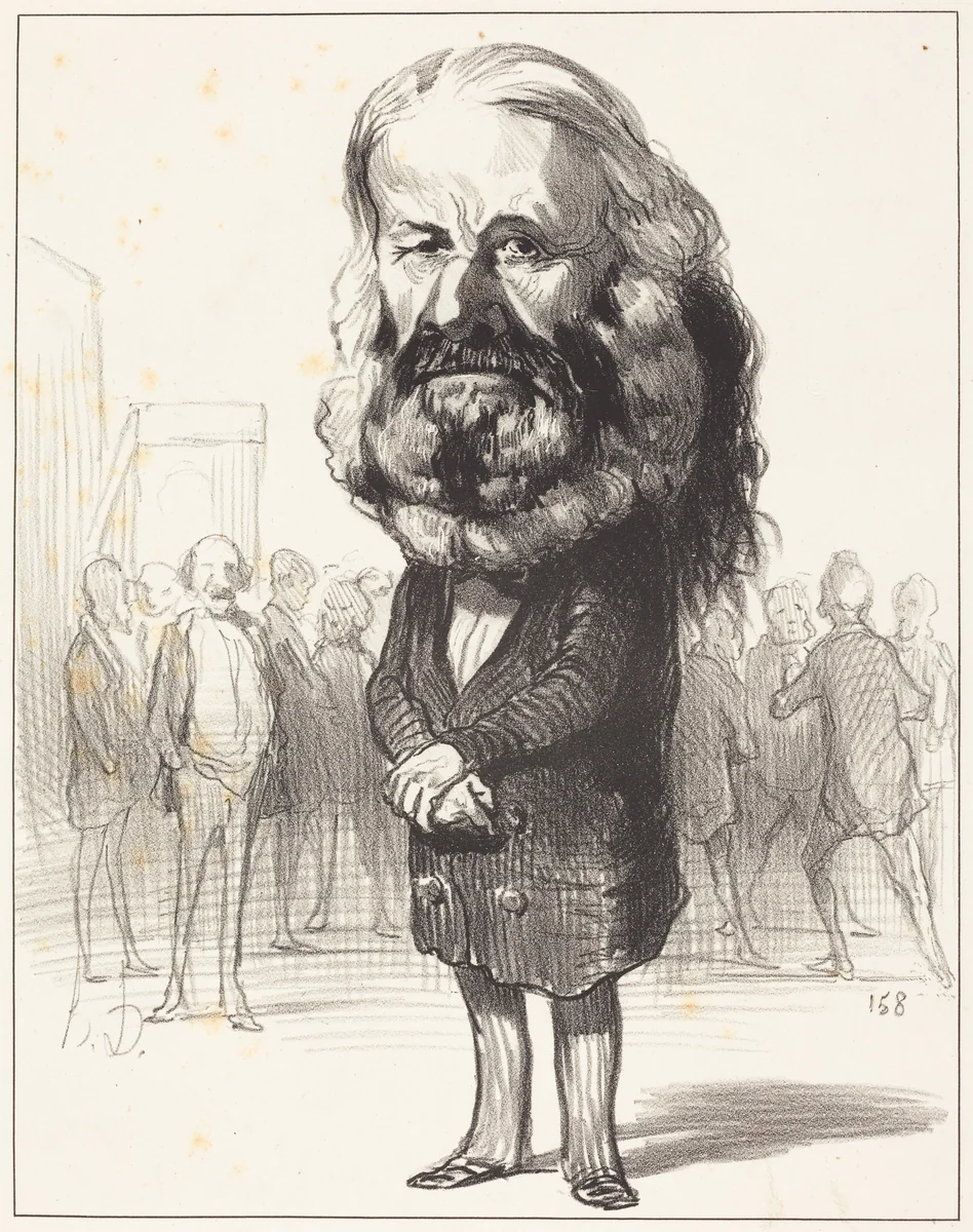 Jos. Ant. Ronjac by Honoré Daumier, print, 1849