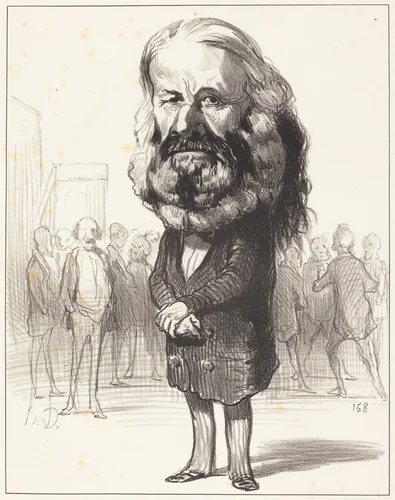 Jos. Ant. Ronjac by Honoré Daumier, print, 1849
