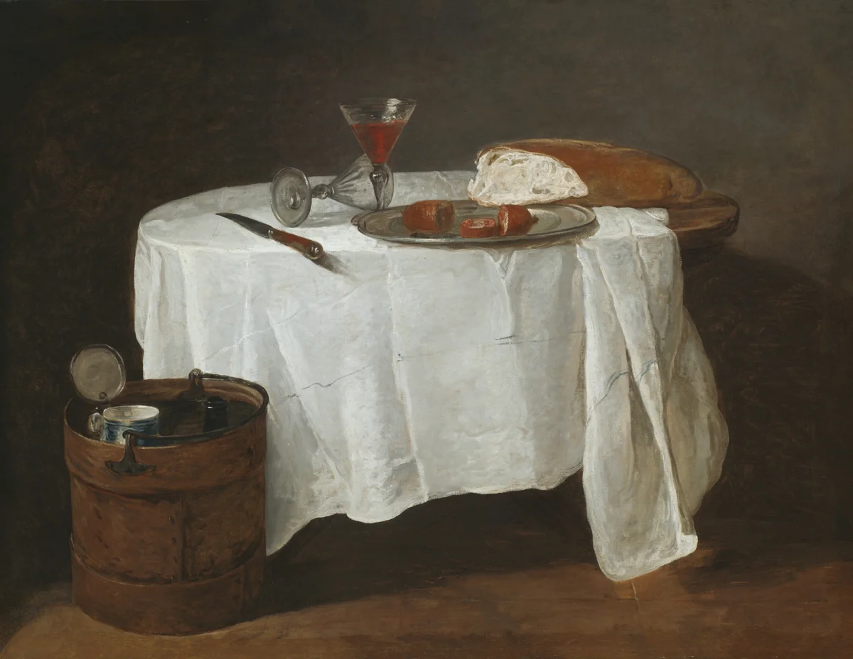 The White Tablecloth by Jean Baptiste Siméon Chardin, painting, 1731-1732