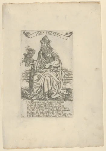 The Prophet Jonah, from "Prophets and Sibyls" by Francesco Rosselli, print, 1480-1490