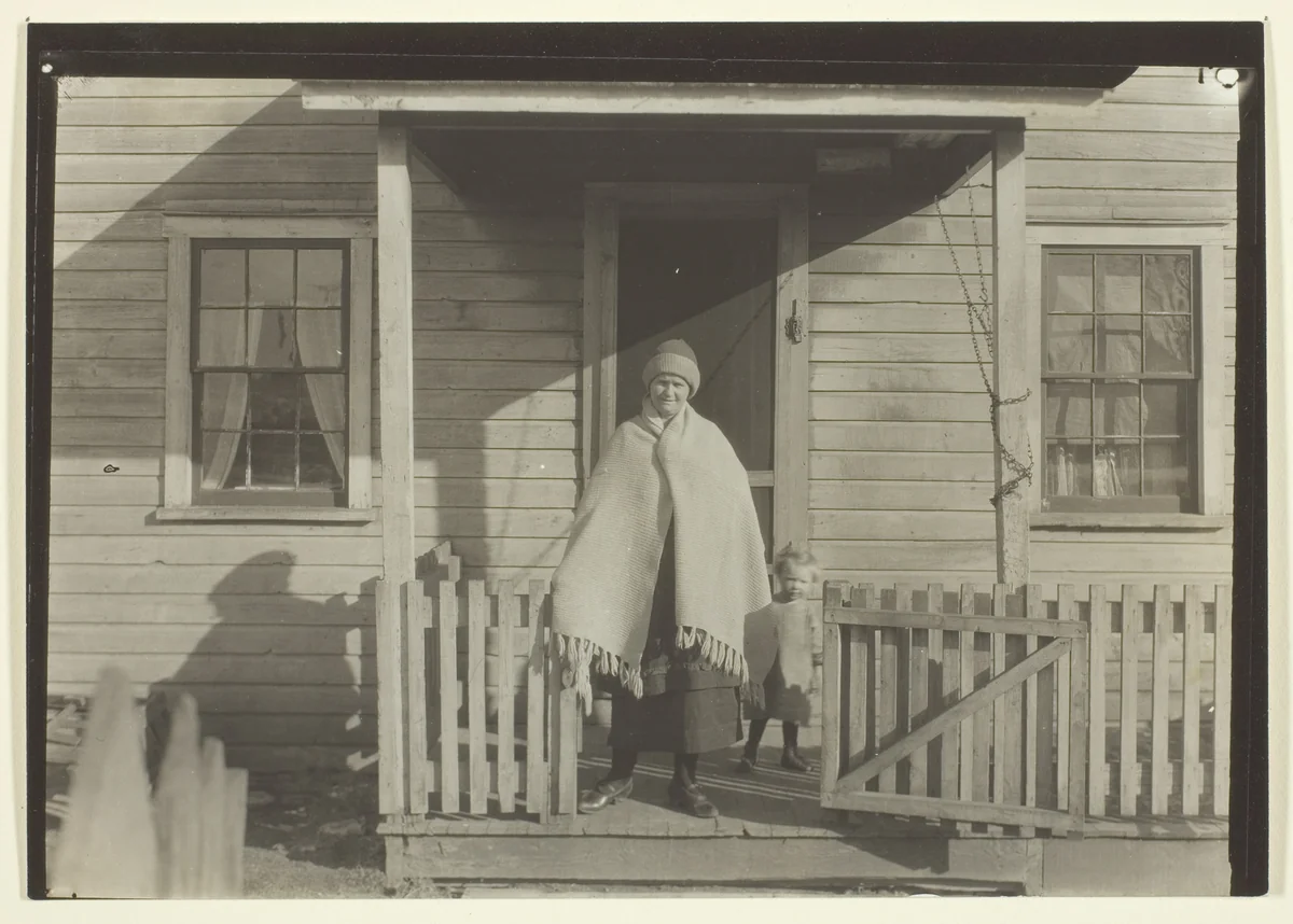 Wife, Child, and Home of Pennsylvania Coal Miner by Lewis Wickes Hine, photograph, 1920