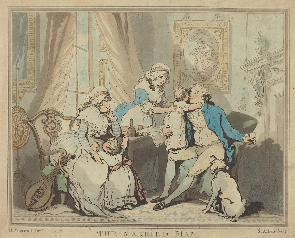 The Married Man by Samuel Alken
H. Wigstead, print, 1756-1815