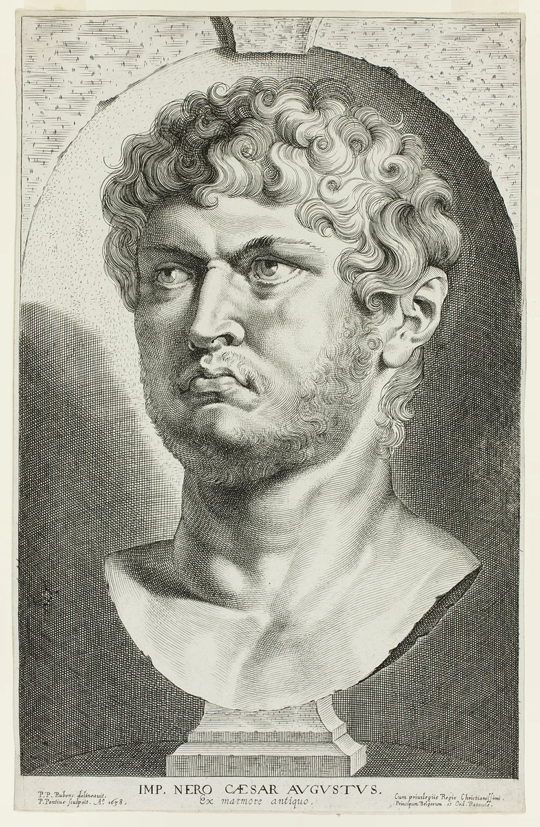 Nero (54-68 A.D.) by Paulus Pontius, print, 1638