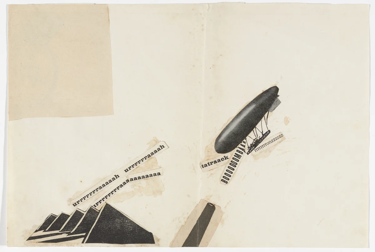 The Dirigible by Filippo Tommaso Marinetti, drawing, 1915