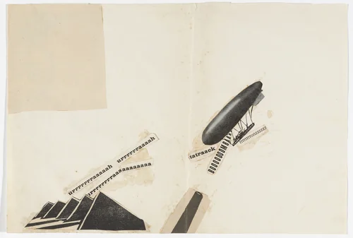 The Dirigible by Filippo Tommaso Marinetti, drawing, 1915