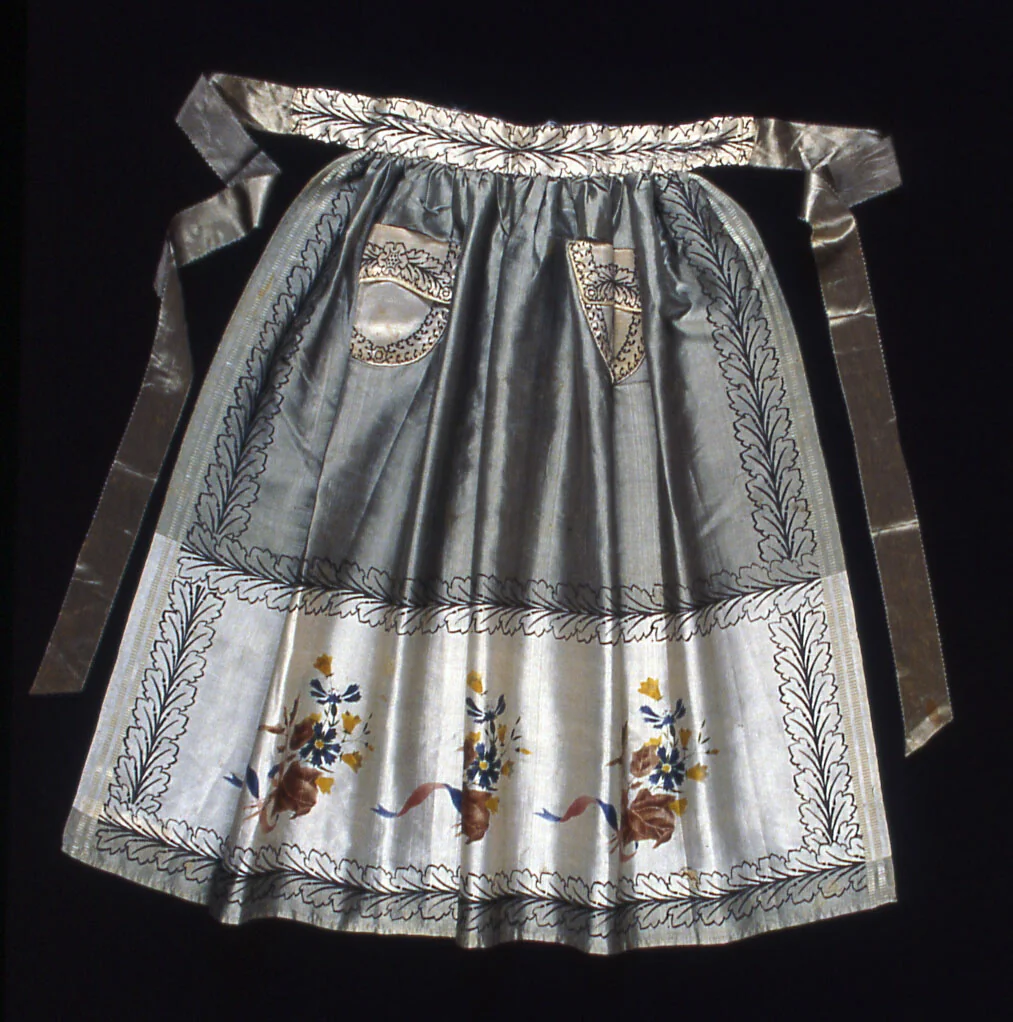 Apron by Switzerland, textile, 1800-1825