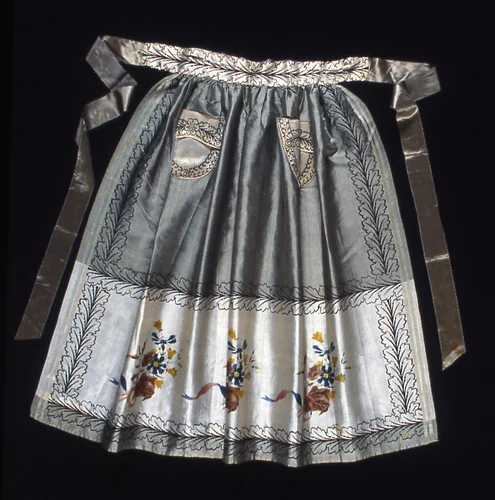 Apron by Switzerland, textile, 1800-1825