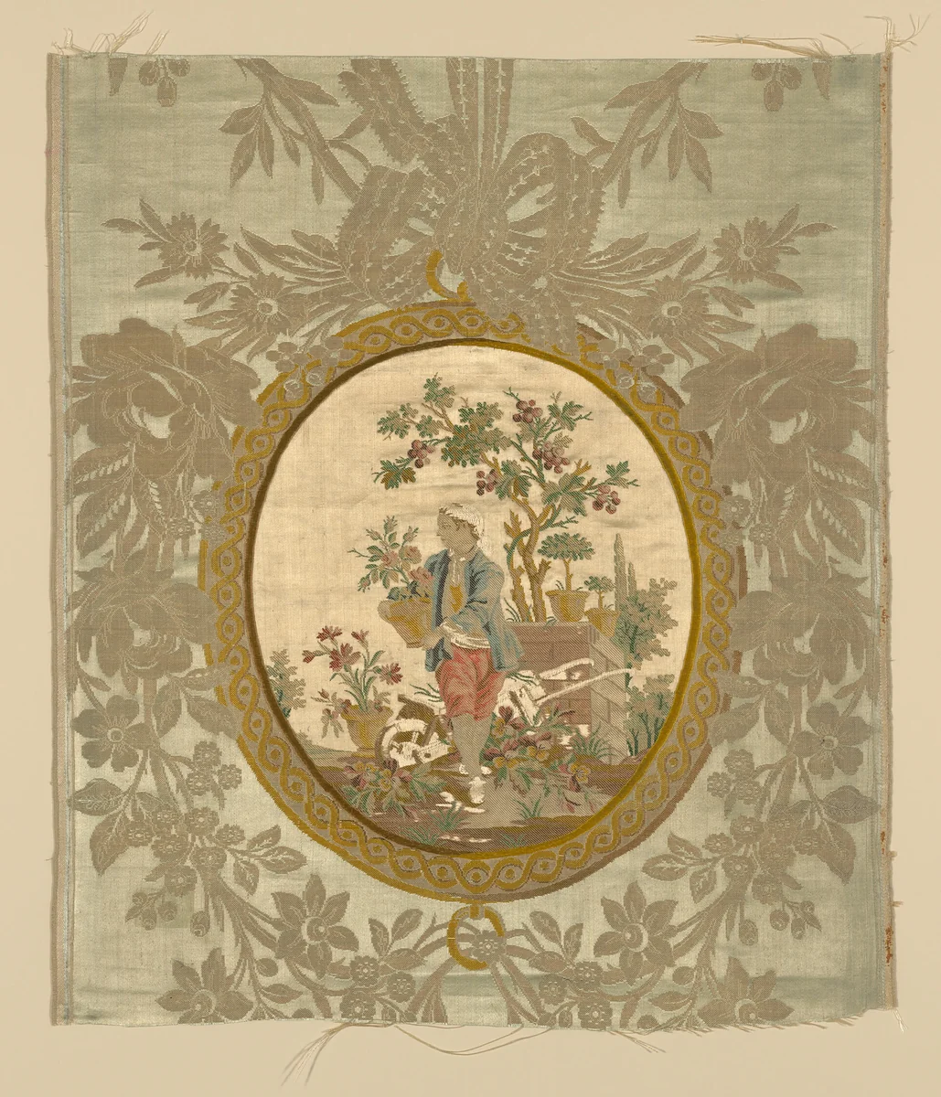 Panel by Philippe de Lasalle, textile, 1750-1775
