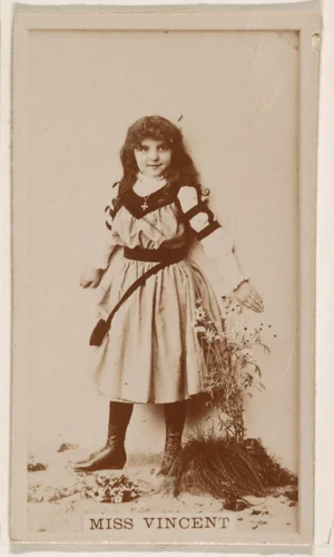 Miss Vincent, from the Actresses series (N245) issued by Kinney Brothers to promote Sweet Caporal Cigarettes by Kinney Brothers Tobacco Company, photograph, 1890