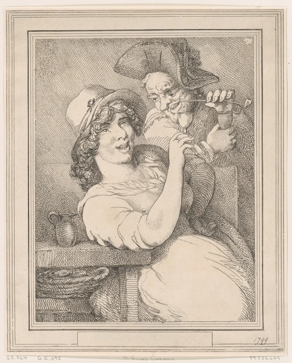 St Giles's Courtship by Thomas Rowlandson, print, 1799