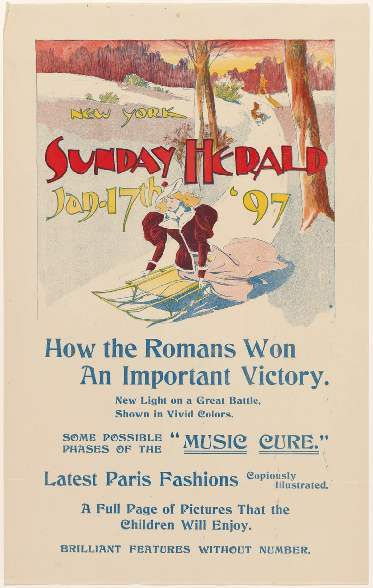 New York Sunday Herald, January 17th by anonymous, print, 1897