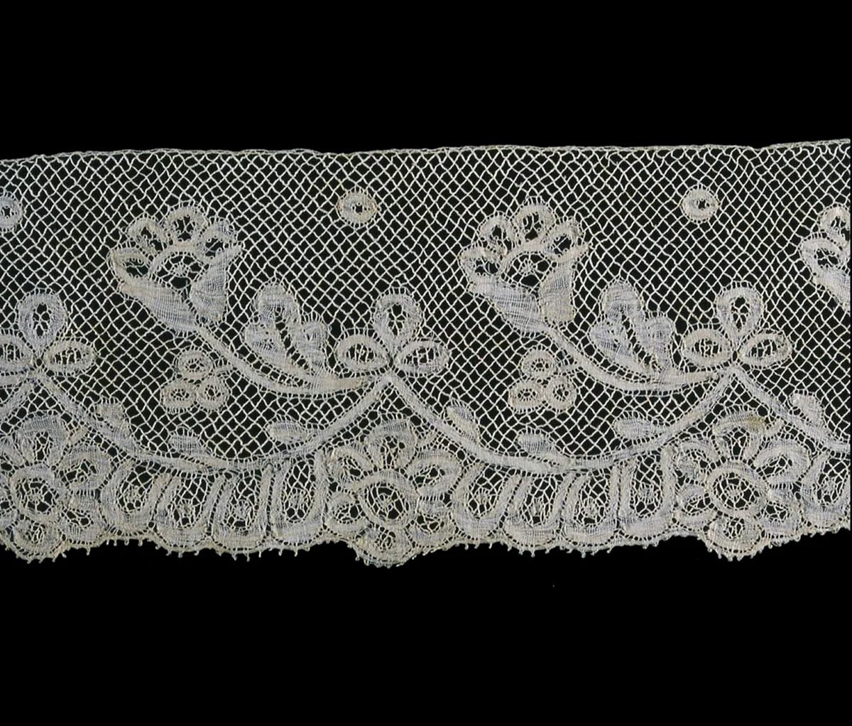 Border by Belgium, textile, 1865-1885