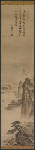 Landscape by Kenkō Shōkei (賢江祥啓), painting, 1475-1525